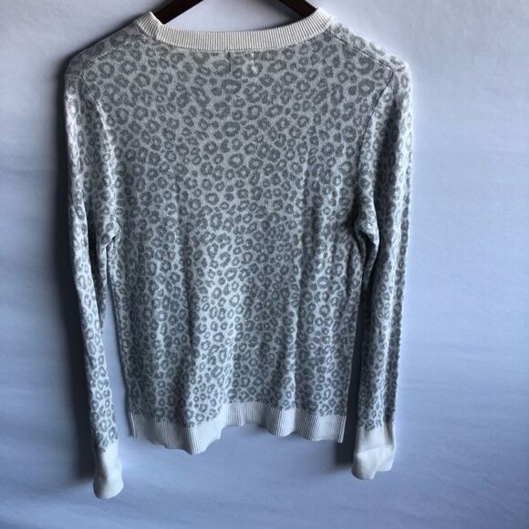 A New Day Women's Grey Leopard Sweater - Picture 2 of 4
